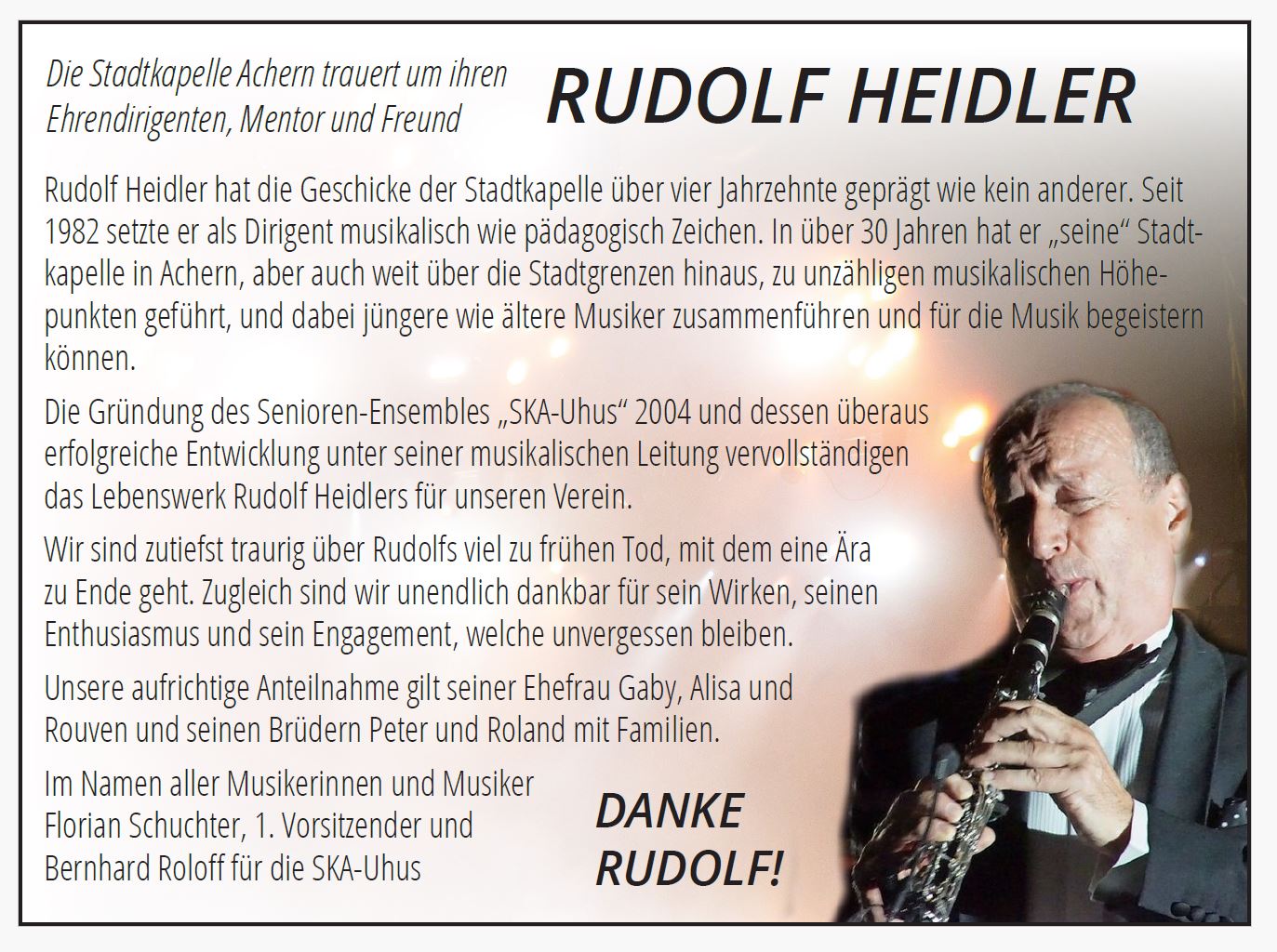 In Erinnerung an Rudolf Heidler